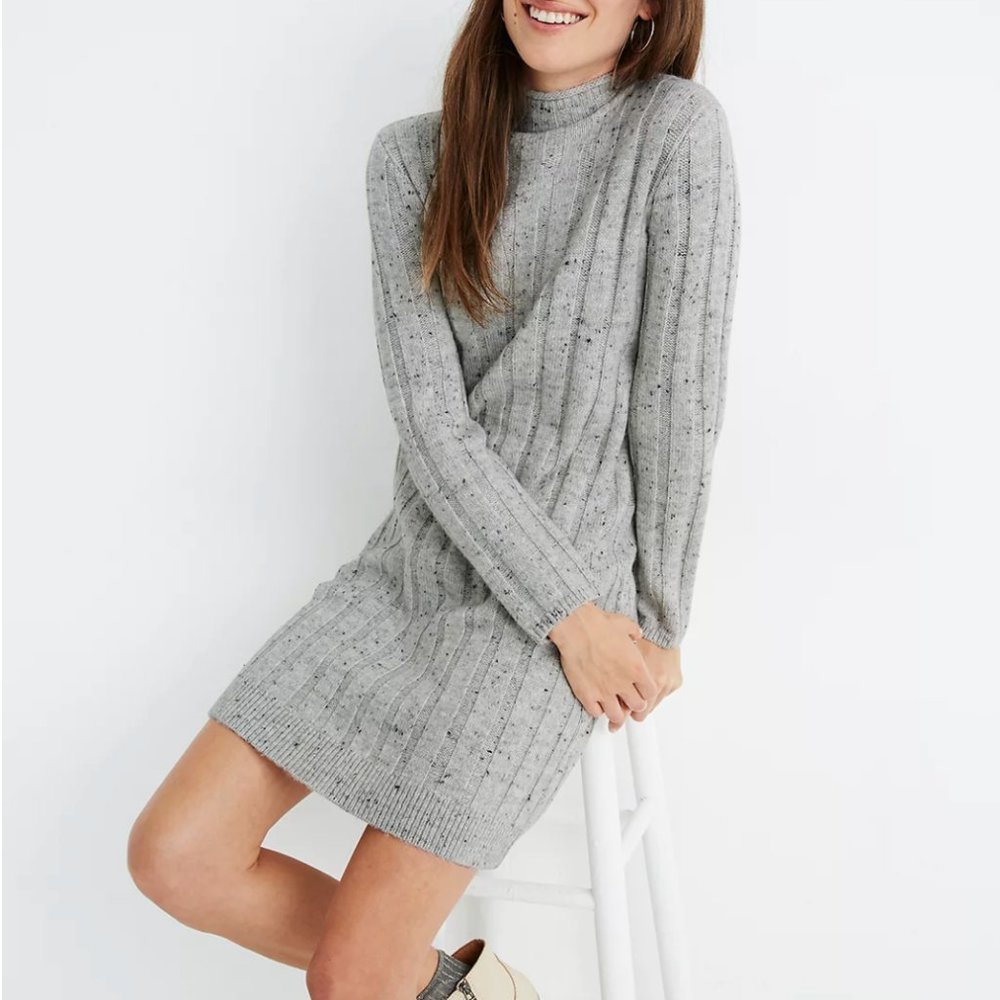 COPY - MADEWELL Grey Sweater Dress